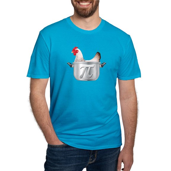 CafePress - Chicken Pot Pi Fitted T Shirt - Men's Fitted T-Shirt