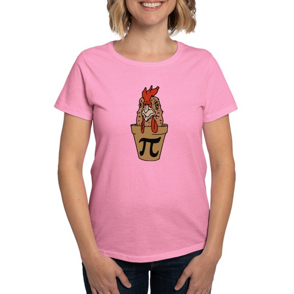 CafePress - Chicken Pot Pi Women's Dark T Shirt - Women's Traditional Fit Dark T-Shirt