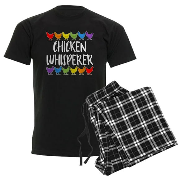 CafePress - Chicken Whisperer Men's Dark Pajamas - Men's Dark Loose Fit Cotton Pajama Set