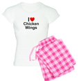 thumbnail image 1 of CafePress - Chicken Wings - Women's Light Pajamas, 1 of 4