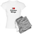 thumbnail image 1 of CafePress - Chicken Wings - Women's Light Pajamas, 1 of 4