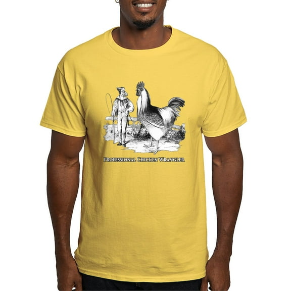 CafePress - Chicken Wrangler T Shirt - Men's Classic Graphic T-Shirt