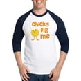 thumbnail image 1 of CafePress - Chicks Dig Me Baseball Jersey - Cotton Baseball Jersey, 3/4 Raglan Sleeve Shirt, 1 of 4
