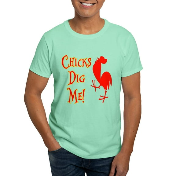 CafePress - Chicks Dig Me Dark T Shirt - Men's Classic Graphic Cotton T-Shirt