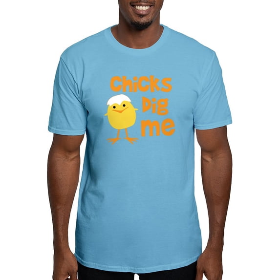 CafePress - Chicks Dig Me Fitted T Shirt - Fitted T-Shirt, Vintage Fit Soft Cotton Tee