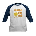 thumbnail image 1 of CafePress - Chicks Dig Me Kids Baseball Jersey - Kids Cotton Baseball Jersey, 3/4 Sleeve Shirt, 1 of 4