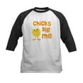 thumbnail image 1 of CafePress - Chicks Dig Me Kids Baseball Jersey - Kids Cotton Baseball Jersey, 3/4 Sleeve Shirt, 1 of 4