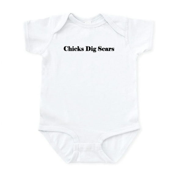 CafePress - Chicks Dig Scars Infant Bodysuit - Baby Light Bodysuit, Size Newborn - 24 Months