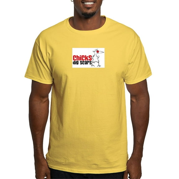 CafePress - Chicks Dig Scars Light T Shirt - Men's Classic Graphic T-Shirt