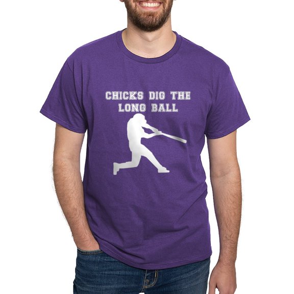 CafePress - Chicks Dig The Long Ball T Shirt - Men's Classic Graphic Cotton T-Shirt