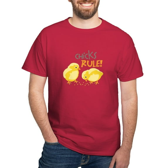 CafePress - Chicks RULE! T Shirt - Men's Classic Graphic Cotton T-Shirt