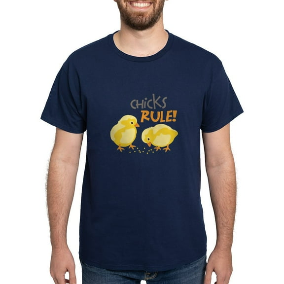 CafePress - Chicks RULE! T Shirt - Men's Classic Graphic Cotton T-Shirt