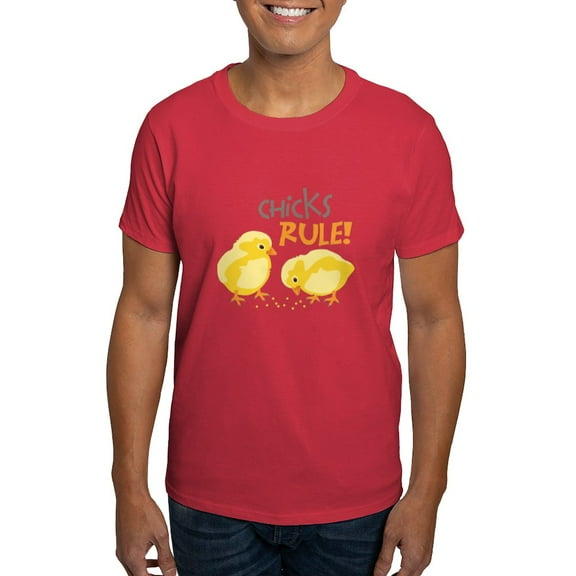 CafePress - Chicks RULE! T Shirt - Men's Classic Graphic Cotton T-Shirt