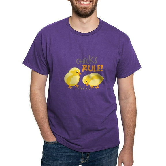 CafePress - Chicks RULE! T Shirt - Men's Classic Graphic Cotton T-Shirt