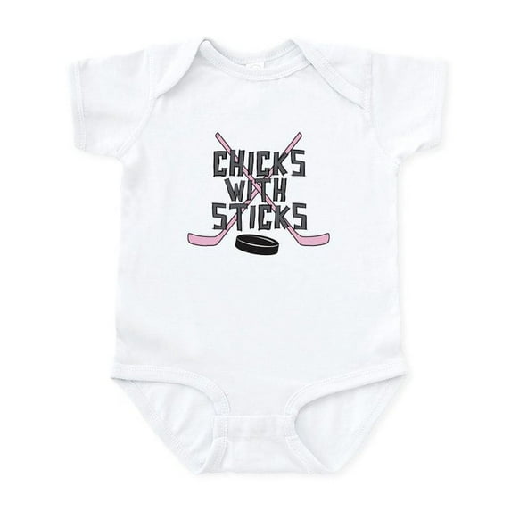 CafePress - Chicks With Sticks Body Suit - Baby Light Bodysuit, Size Newborn - 24 Months