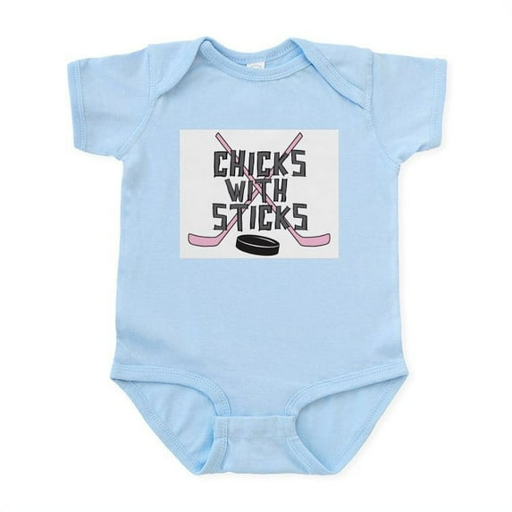 CafePress - Chicks With Sticks Body Suit - Baby Light Bodysuit, Size Newborn - 24 Months
