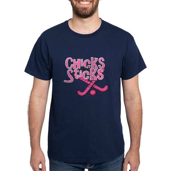 CafePress - Chicks With Sticks Field Hockey T Shirt - Men's Classic Graphic Cotton T-Shirt