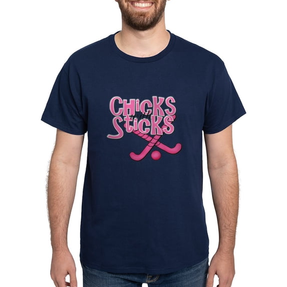 CafePress - Chicks With Sticks Field Hockey T Shirt - Men's Classic Graphic Cotton T-Shirt