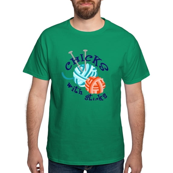 CafePress - Chicks With Sticks Men's Value T Shirt - Men's Classic Graphic Cotton T-Shirt