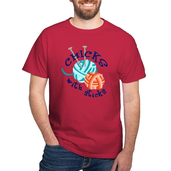 CafePress - Chicks With Sticks Men's Value T Shirt - Men's Classic Graphic Cotton T-Shirt