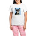thumbnail image 1 of CafePress - Chihuahua 9W092D 057 Women's Light Pajamas - Women's Short Sleeve Print T-Shirt and Pants Light Cotton Pajama Set, 1 of 7