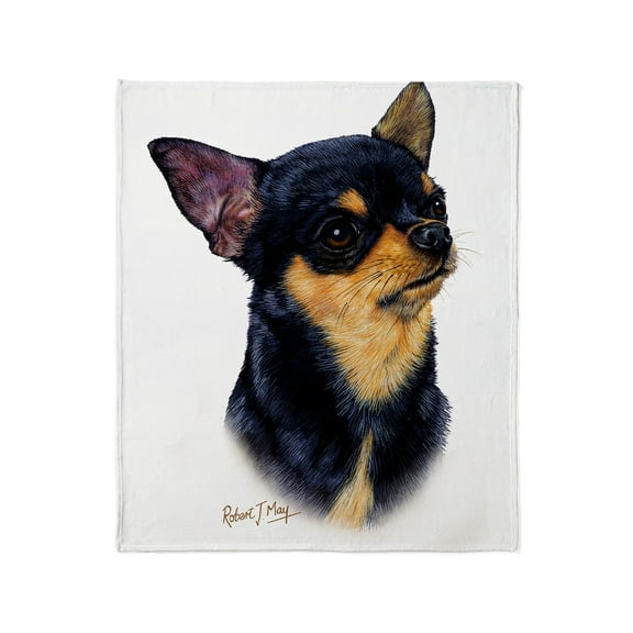 CafePress - Chihuahua B T Throw Blanket - Soft Fleece Throw Blanket, 50"x60" for All Ages