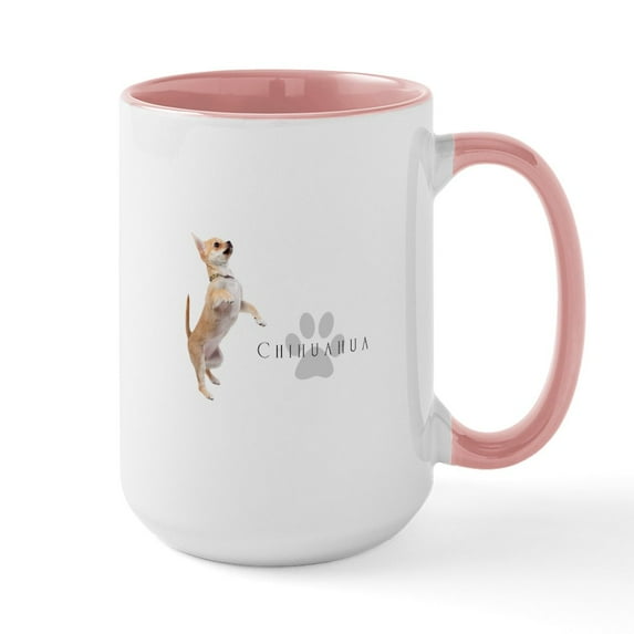 CafePress - Chihuahua Ceramic Mug - 15 oz Ceramic Large White Novelty Mug