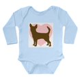 thumbnail image 1 of CafePress - Chihuahua Heart Body Suit - Long Sleeve Cotton Baby Bodysuit, 1 of 4