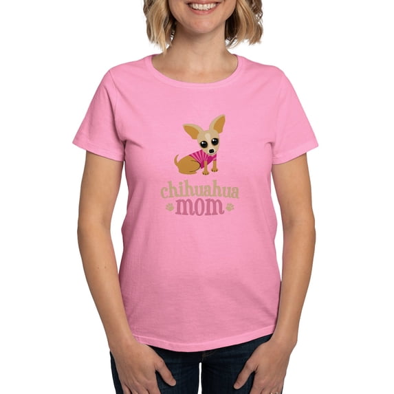 CafePress - Chihuahua Mom Women's Dark T Shirt - Women's Traditional Fit Dark T-Shirt