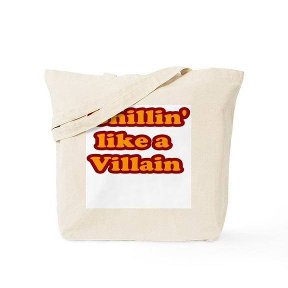 CafePress - Chillin' Like A Villain Tote Bag - Unisex Canvas Tote Bag, Beige, 1-Piece