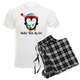 thumbnail image 1 of CafePress - Chillin With My Girl Penguin Men's Light Pajamas - Men's Light Loose Fit Cotton Pajama Set, 1 of 7