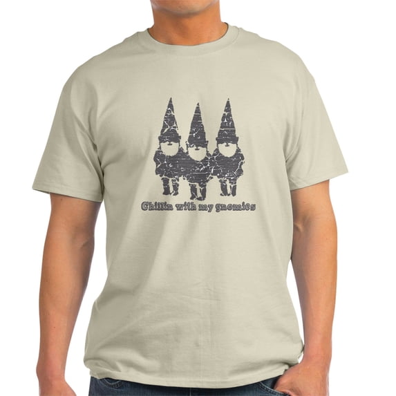 CafePress - Chillin With My Gnomies Light T Shirt - Men's Classic Graphic T-Shirt