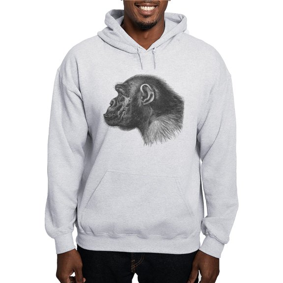 CafePress - Chimp Profile Hooded Sweatshirt - Pullover Hoodie, Hooded Sweatshirt