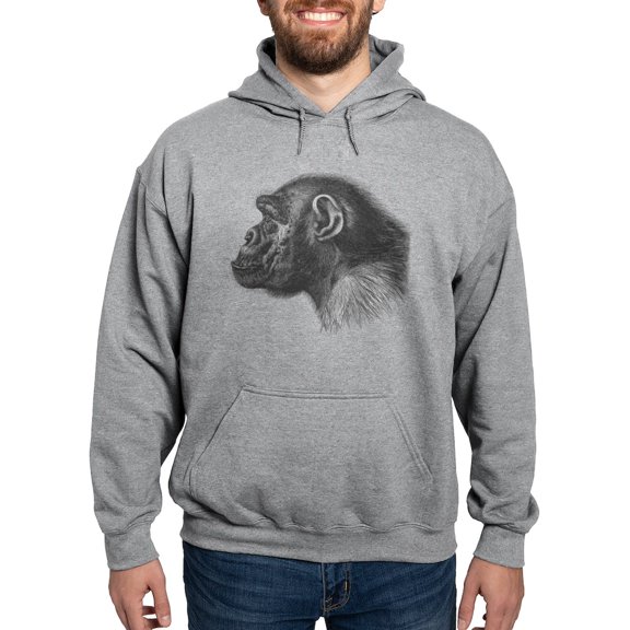 CafePress - Chimp Profile Hooded Sweatshirt - Pullover Hoodie, Hooded Sweatshirt