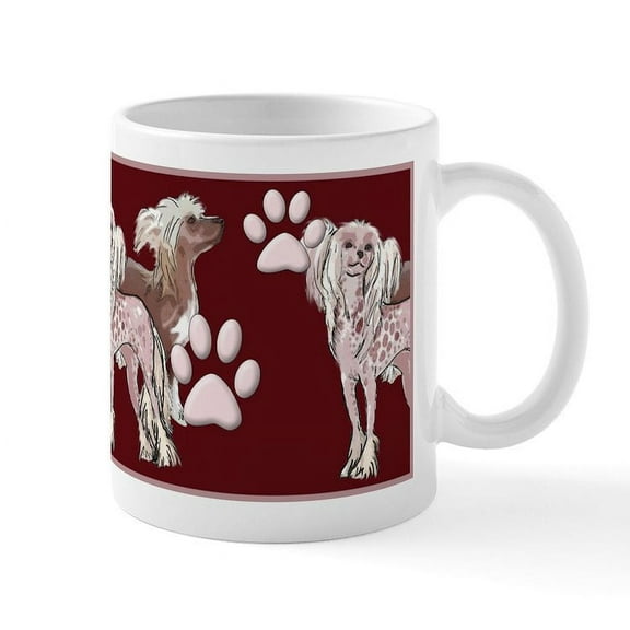 CafePress - Chinese Crested Mugs - 11 oz Ceramic Mug - Novelty Coffee Tea Cup