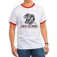 thumbnail image 1 of CafePress - Chinese New Year Of The Dragon Ringer T - 100% Cotton Ringed T-Shirt, 1 of 4