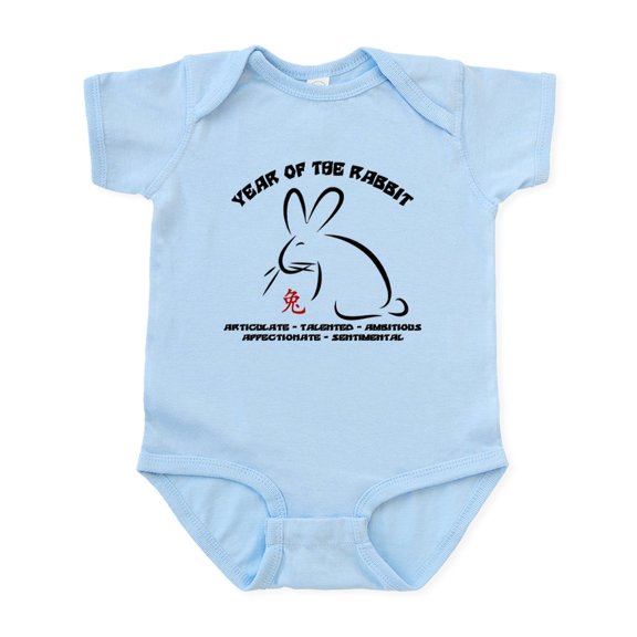 CafePress - Chinese New Year Of The Rabbit Infant Bodysuit - Baby Light Bodysuit, Size Newborn - 24 Months