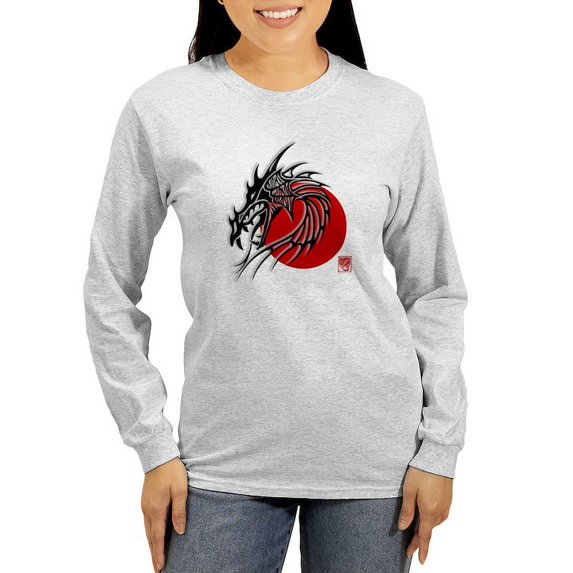 CafePress - Chinese Zodiac Dragon Women's Long Sleeve T Shirt - Women's Long Sleeve Graphic Casual T-Shirt
