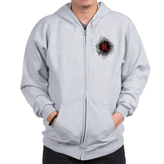 CafePress - Chinese Zodiac Dragon Zip Hoodie - Zip Hoodie, Classic Hooded Sweatshirt with Metal Zipper