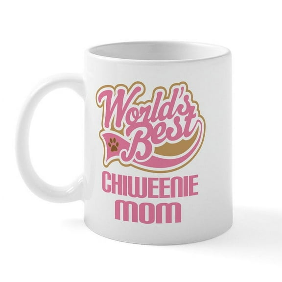 CafePress - Chiweenie Dog Mom Mug - 11 oz Ceramic Mug - Novelty Coffee Tea Cup