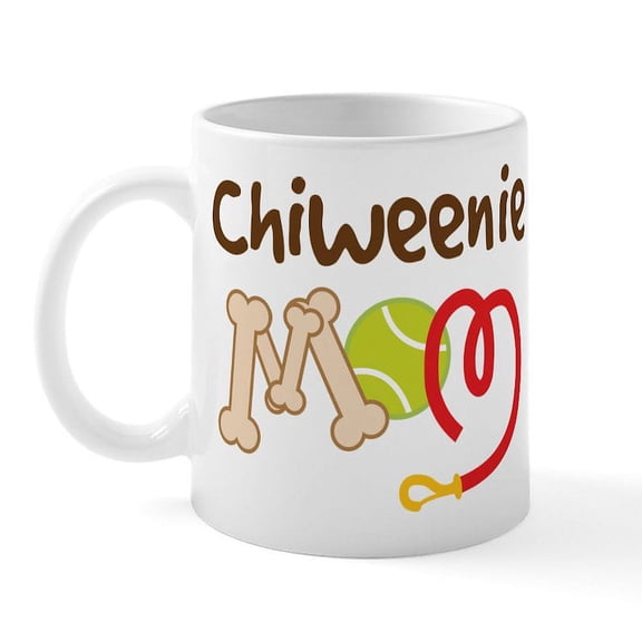 CafePress - Chiweenie Dog Mom Mug - 11 oz Ceramic Mug - Novelty Coffee Tea Cup