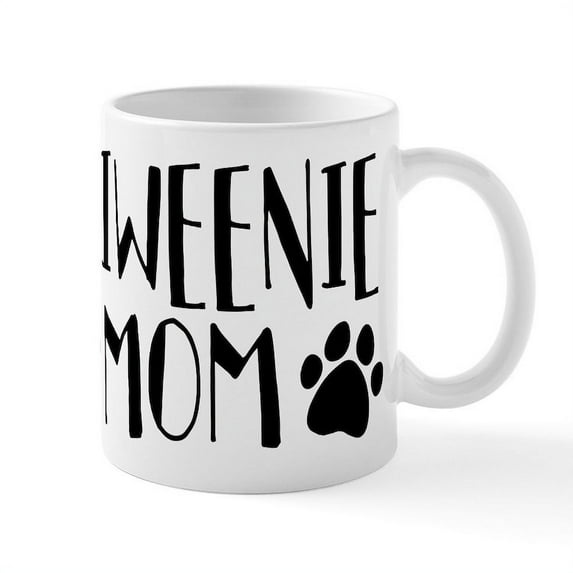 CafePress - Chiweenie Mom - 11 oz Ceramic Mug - Novelty Coffee Tea Cup
