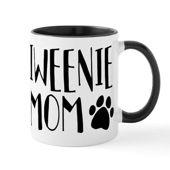 CafePress - Chiweenie Mom - 11 oz Ceramic Mug - Novelty Coffee Tea Cup