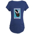 thumbnail image 1 of CafePress - Chocolate Bunny Dark Maternity T Shirt - Maternity Dark T-Shirt, 1 of 3
