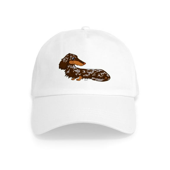 CafePress - Chocolate Dapple Dachshund Cap - Adjustable 100% Brushed Unisex Casual Cotton Baseball Cap, Beige, 1
