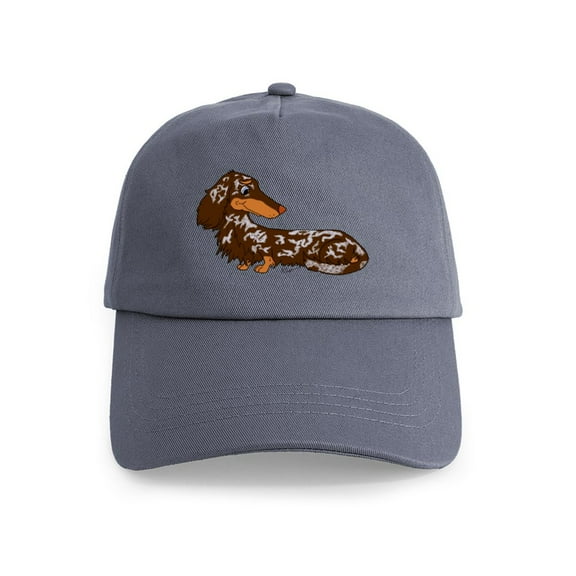 CafePress - Chocolate Dapple Dachshund Cap - Adjustable 100% Brushed Unisex Casual Cotton Baseball Cap, Beige, 1