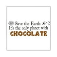 thumbnail image 1 of CafePress - Chocolate Earth Sticker - Square Sticker 3" x 3", 1 of 1