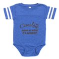thumbnail image 1 of CafePress - Chocolate Is Outtasite - Cute Infant Baby Football Bodysuit, 1 of 3