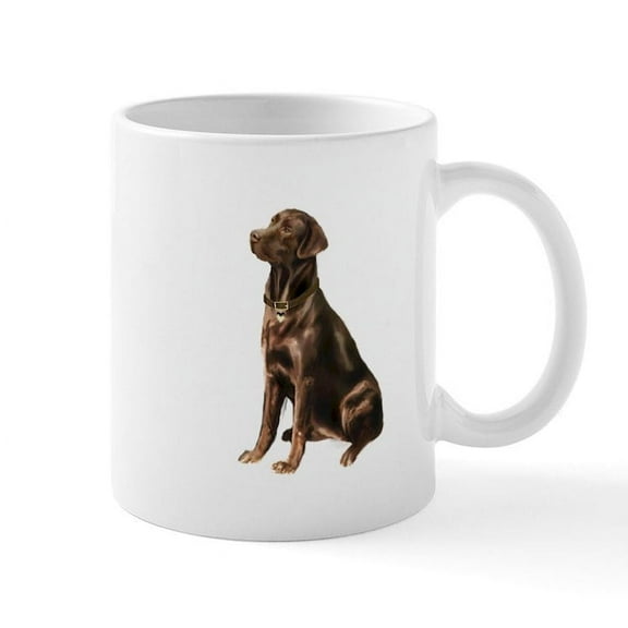 CafePress - Chocolate Lab (#1) Mug - 11 oz Ceramic Mug - Novelty Coffee Tea Cup