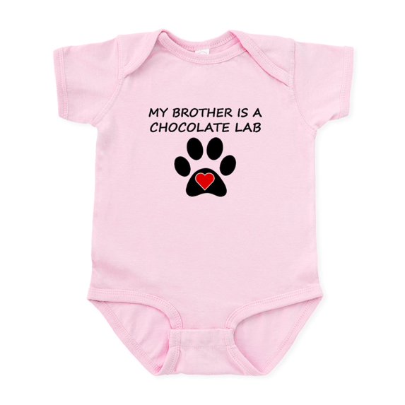 CafePress - Chocolate Lab Brother Body Suit - Baby Light Bodysuit, Size Newborn - 24 Months